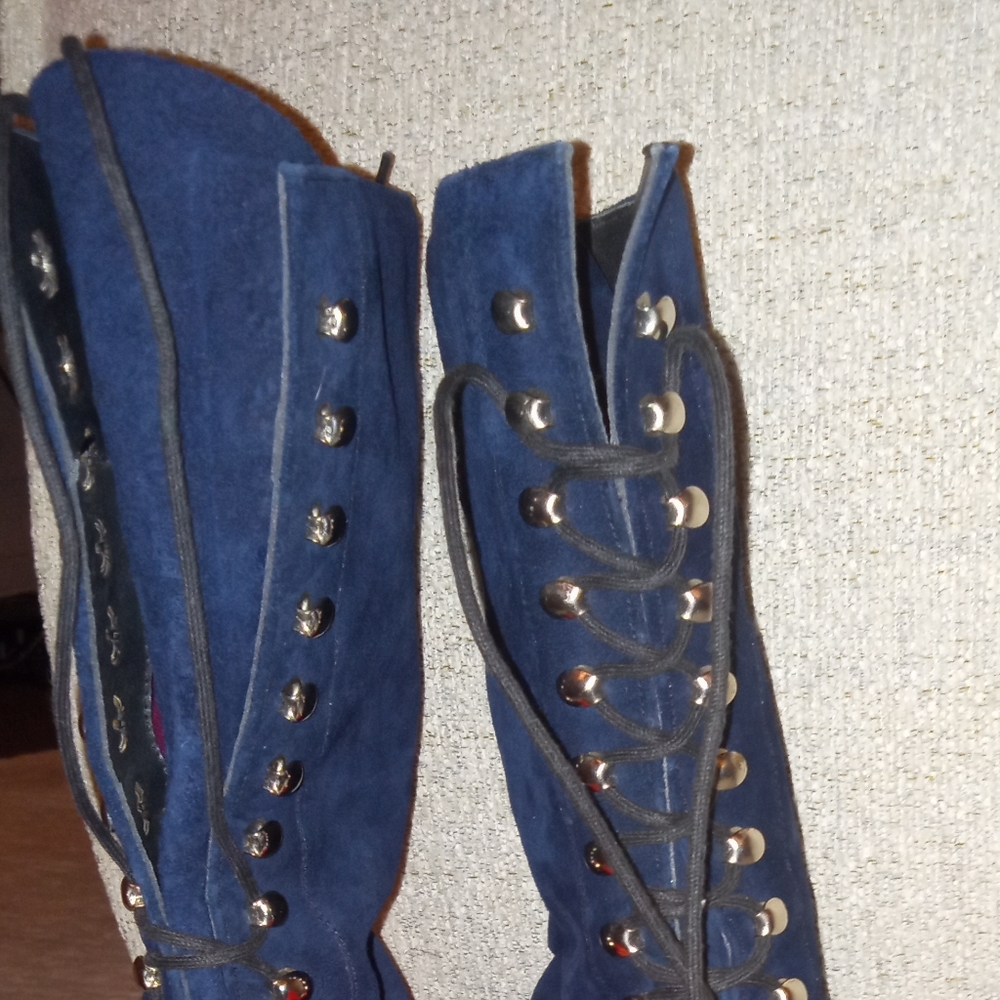 Vintage, Monofinn 1970's lace up Boots size 8 - Picture 2 of 3